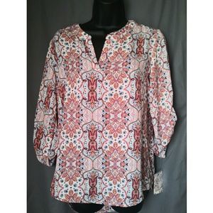 Geometric Aztec Popover Roll Tab Top